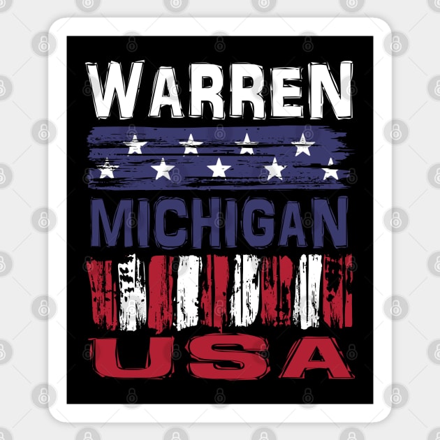 Warren Michigan USA T-Shirt Sticker by Nerd_art